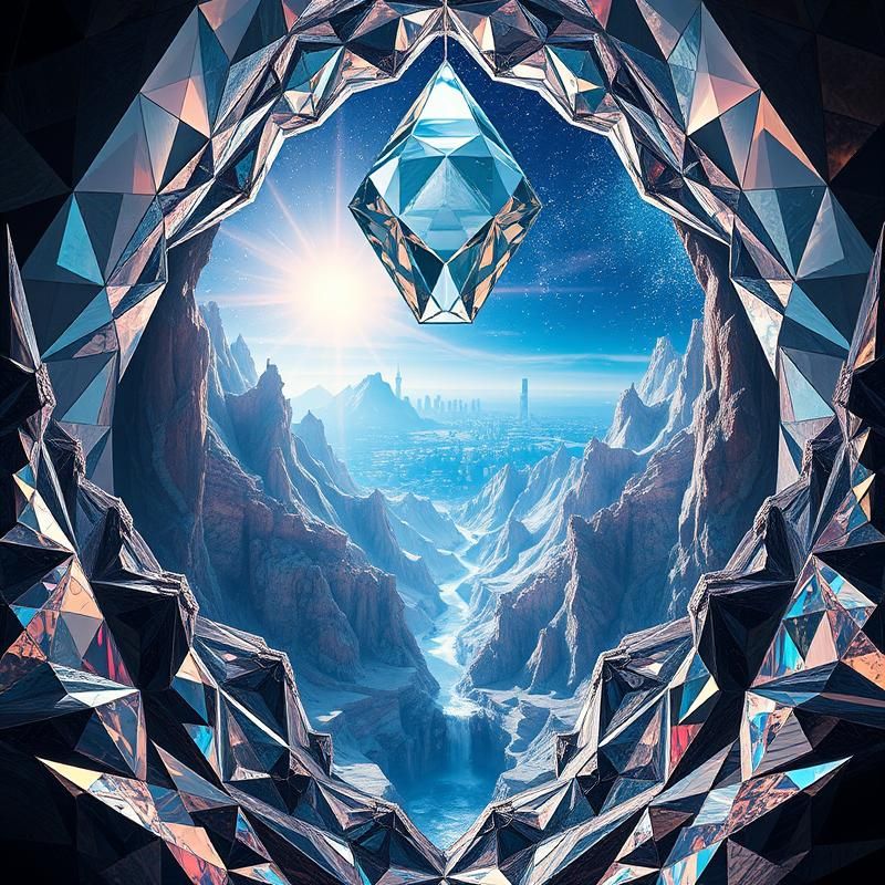 geometric style AI art