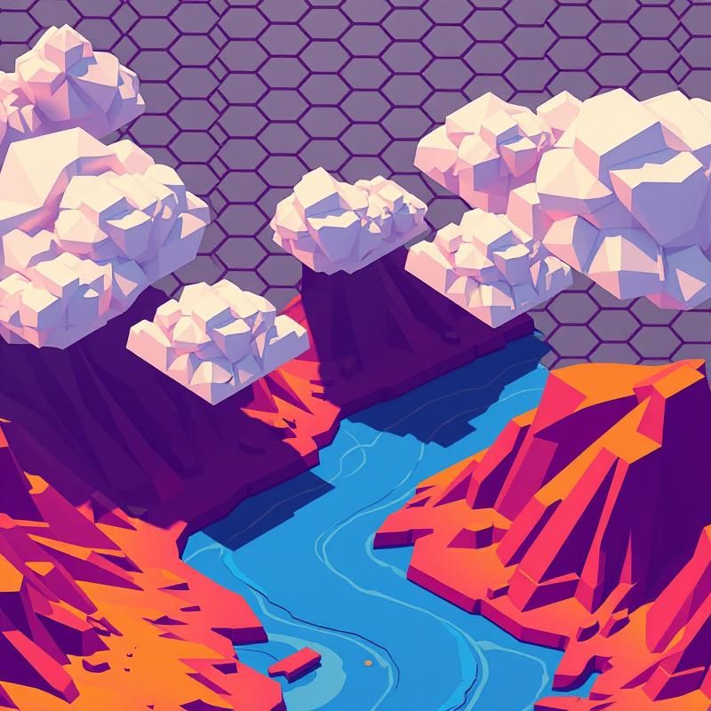 isometric style AI art