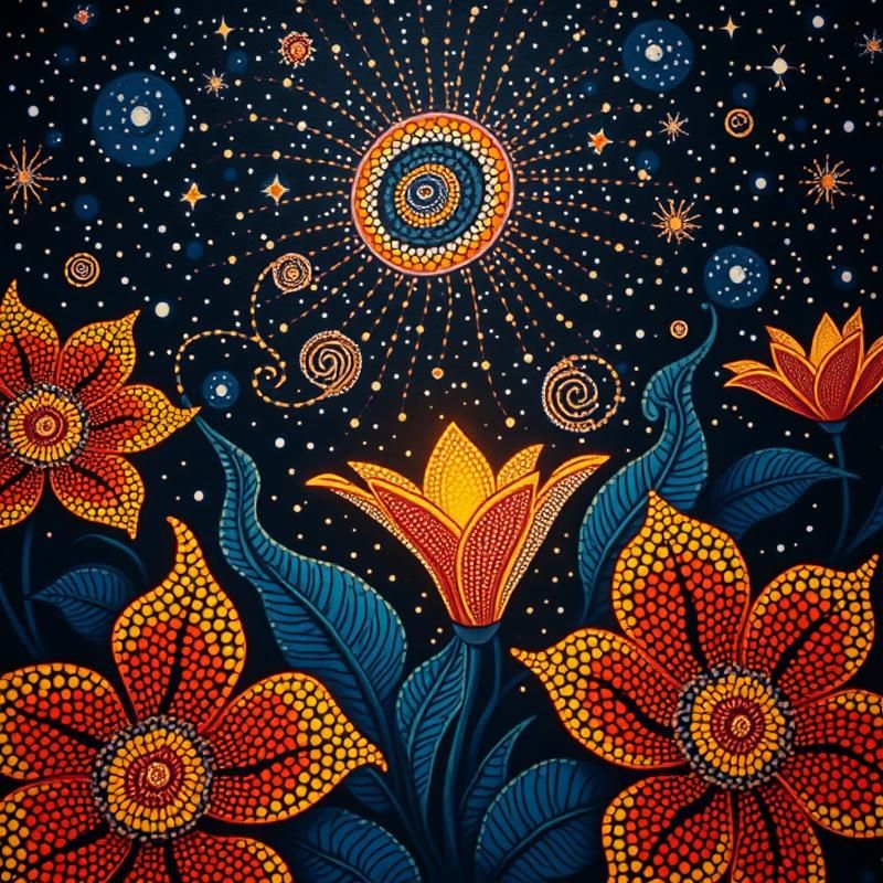 aboriginal art style AI art