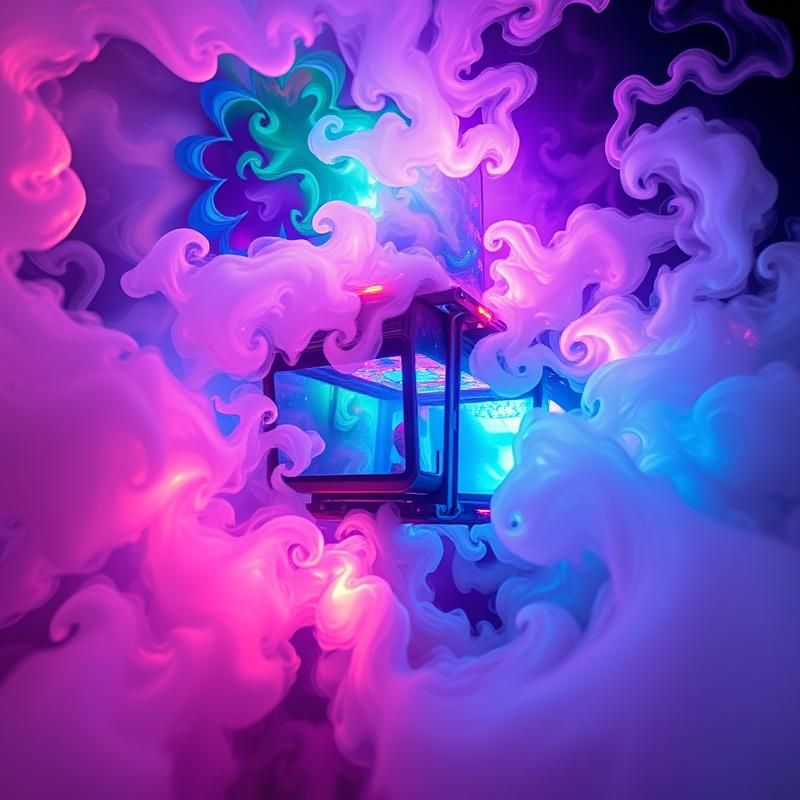 psychedelic style AI art