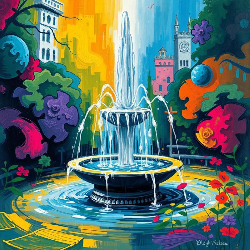 abstract style AI art