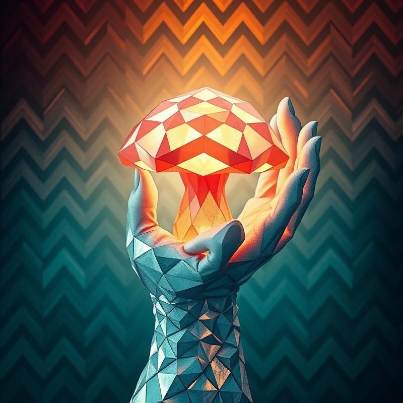 geometric style AI art