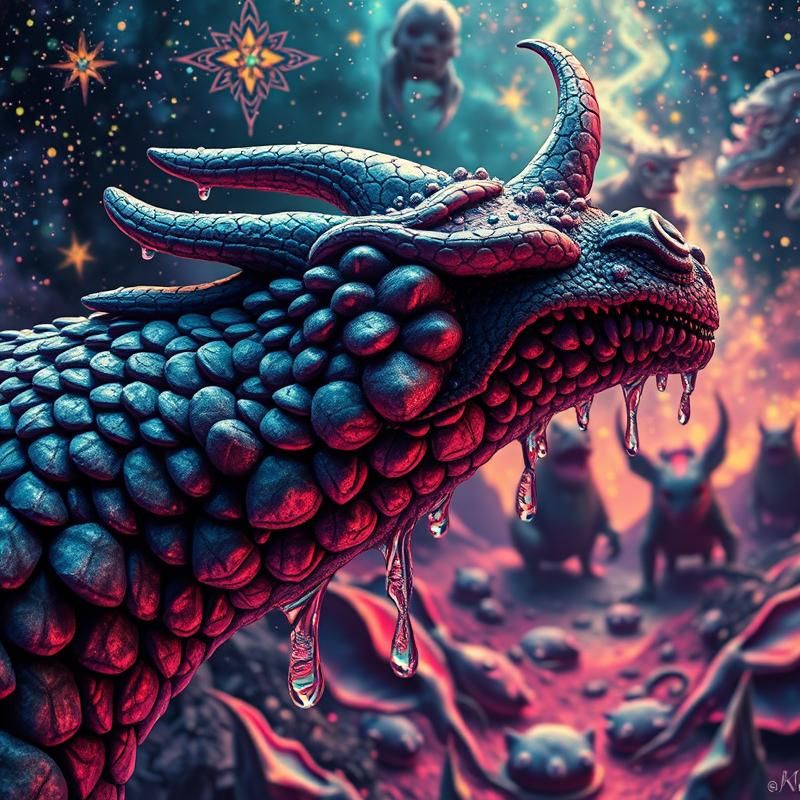 lowbrow art style AI art