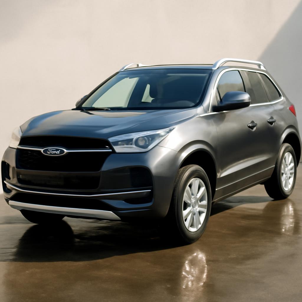 Автомобиль Chery Tiggo, вымытый и готовый к осмотру перед продажей, сияет на солнце