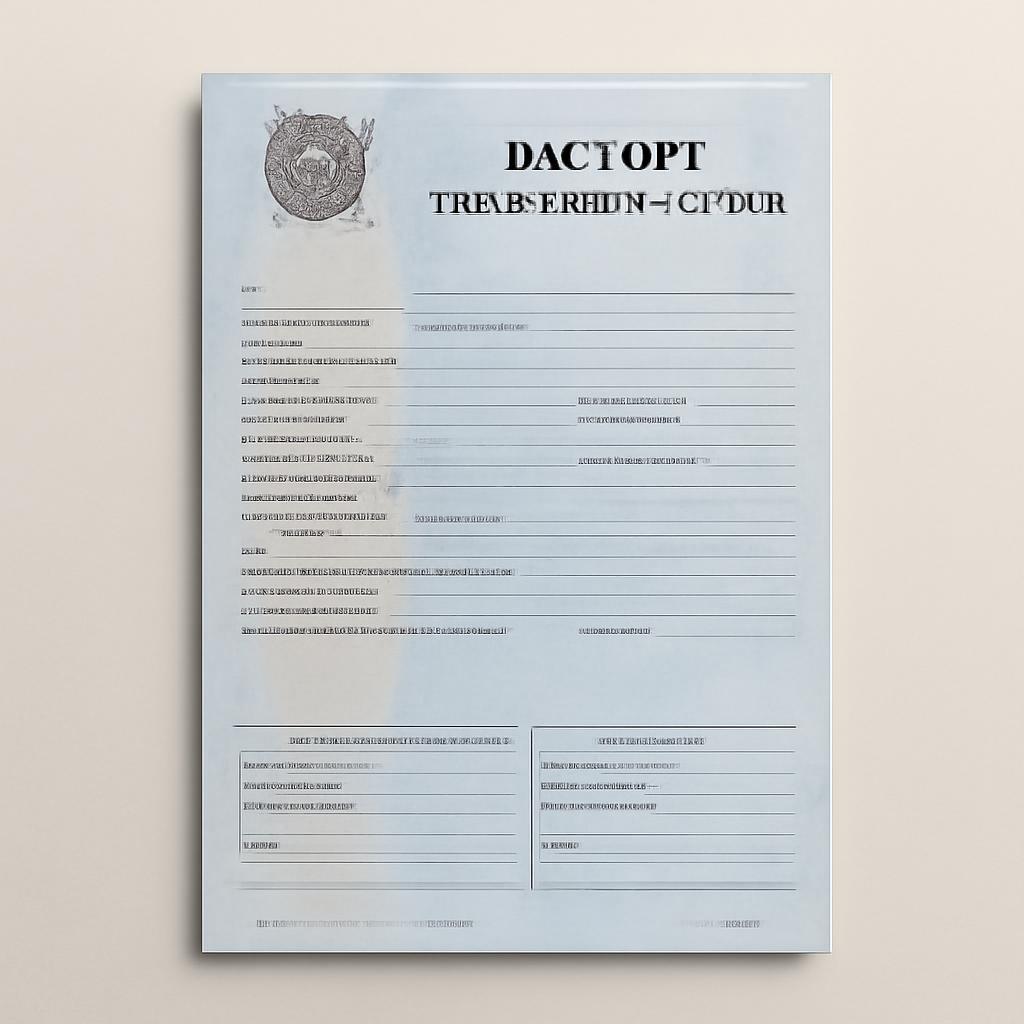 Пример бумажного паспорта транспортного средства (ПТС) с полями для собственников