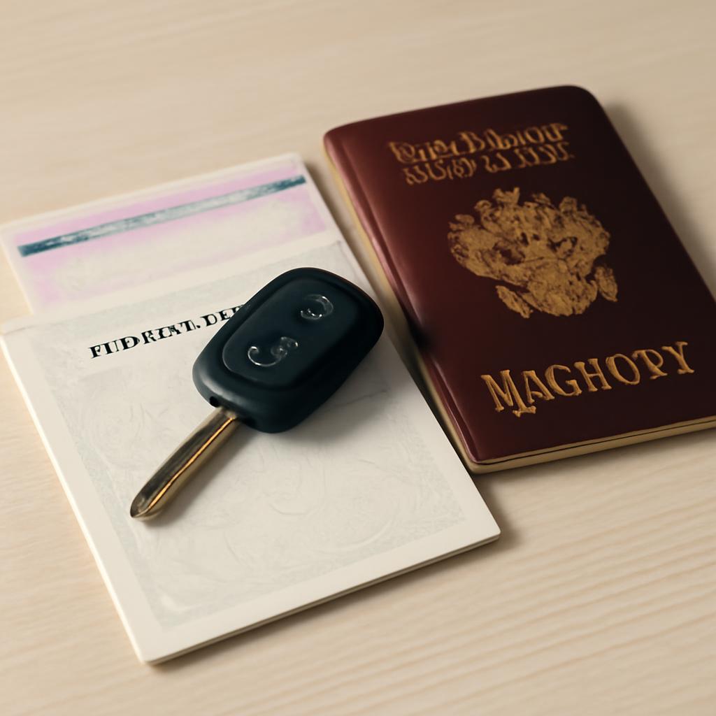 Пакет документов для регистрации автомобиля: СТС, ПТС, паспорт и ключи