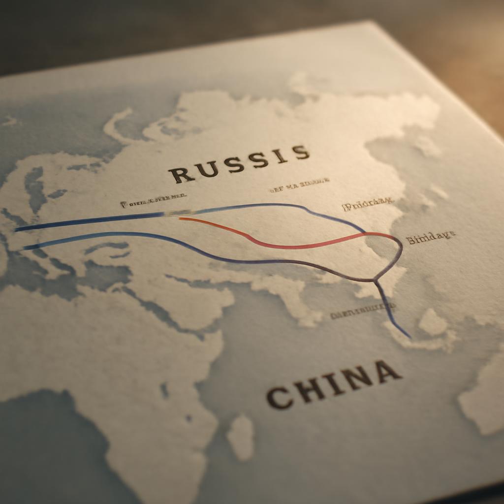 Схема маршрутов доставки грузов из Китая в Россию