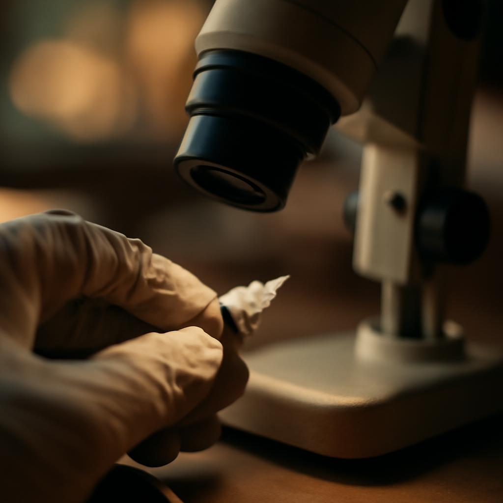 Инспекция оптического соединителя под микроскопом для IPL-системы