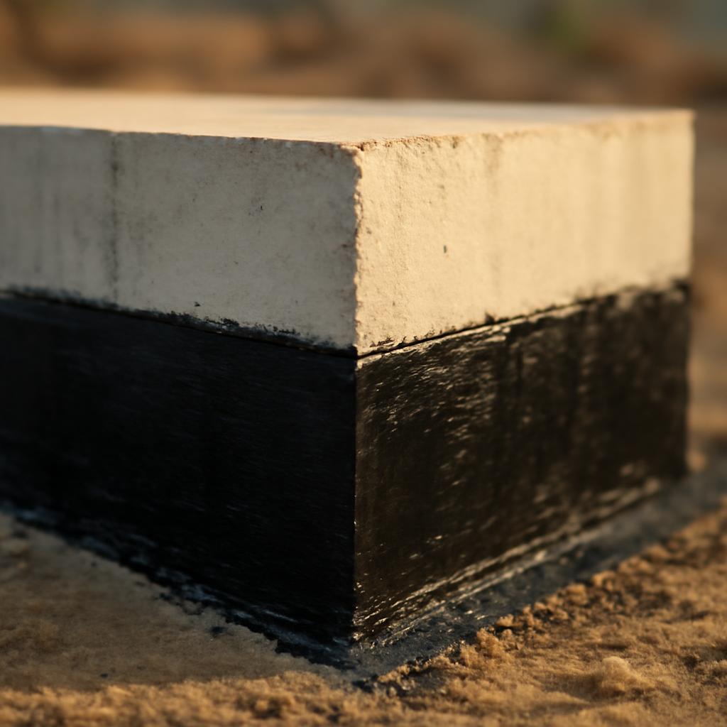 Гидроизоляция блоков ФБС в фундаменте бассейна