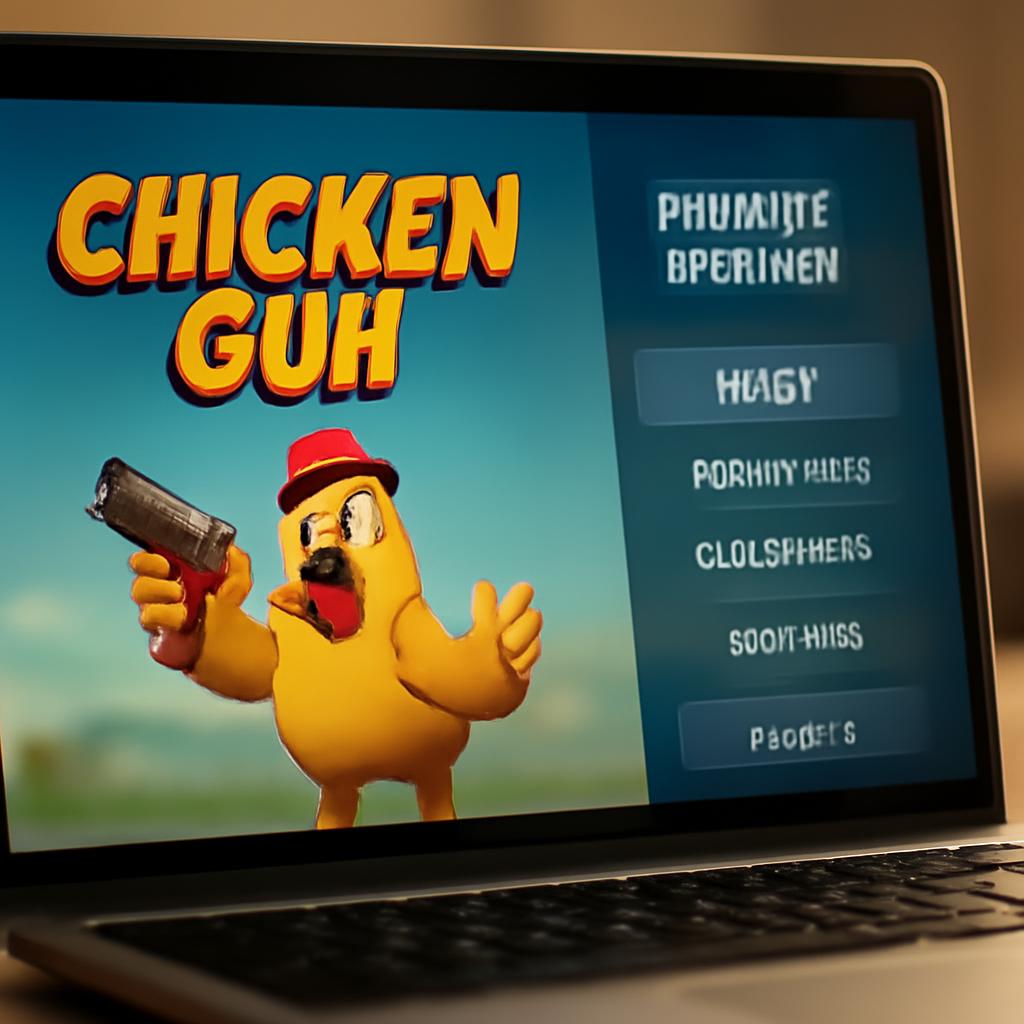 Интерфейс приватной версии Chicken Gun с дополнительными меню