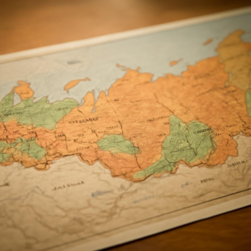 Карта регионов России с влиянием на стоимость КАСКО