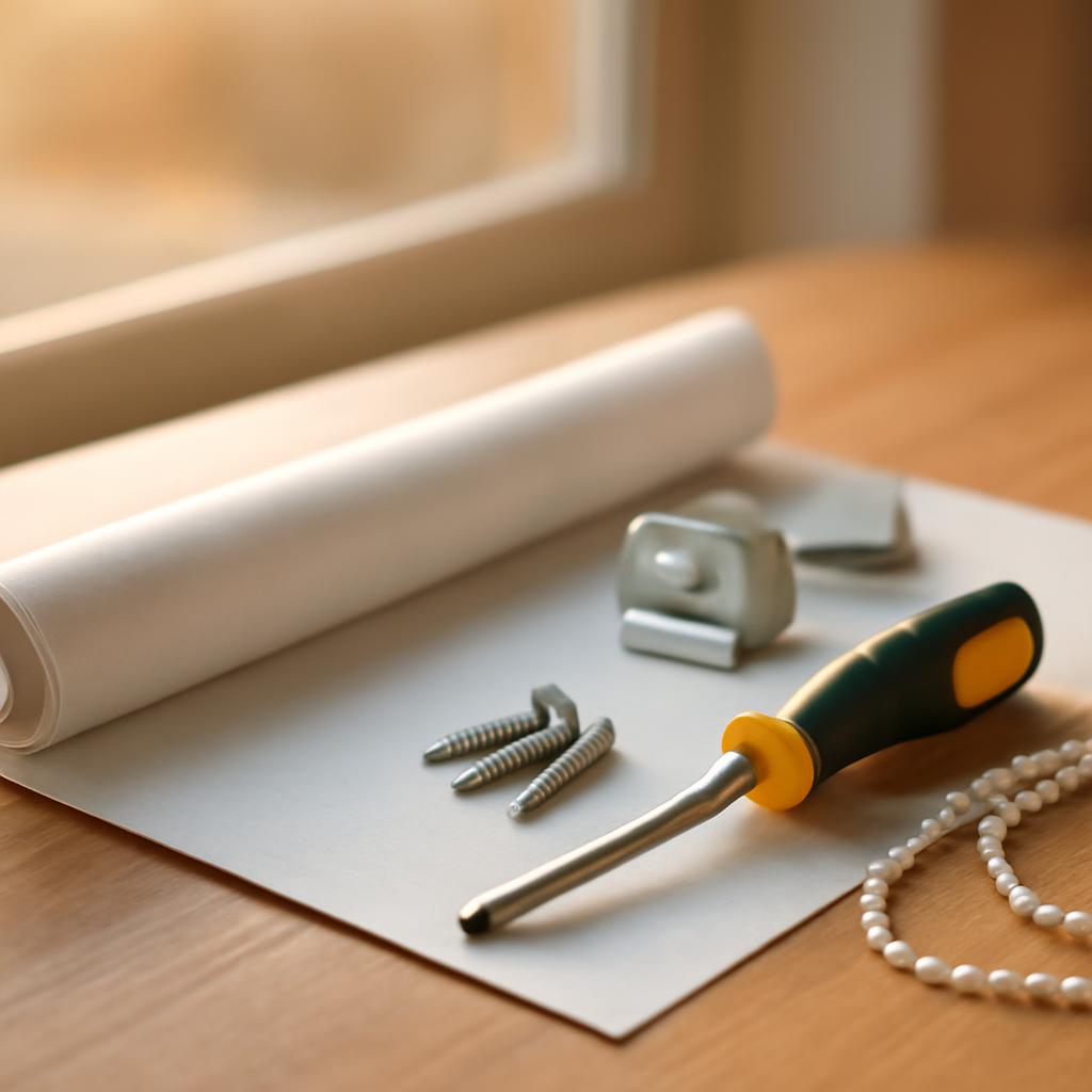 Подготовка инструментов для установки рулонных штор