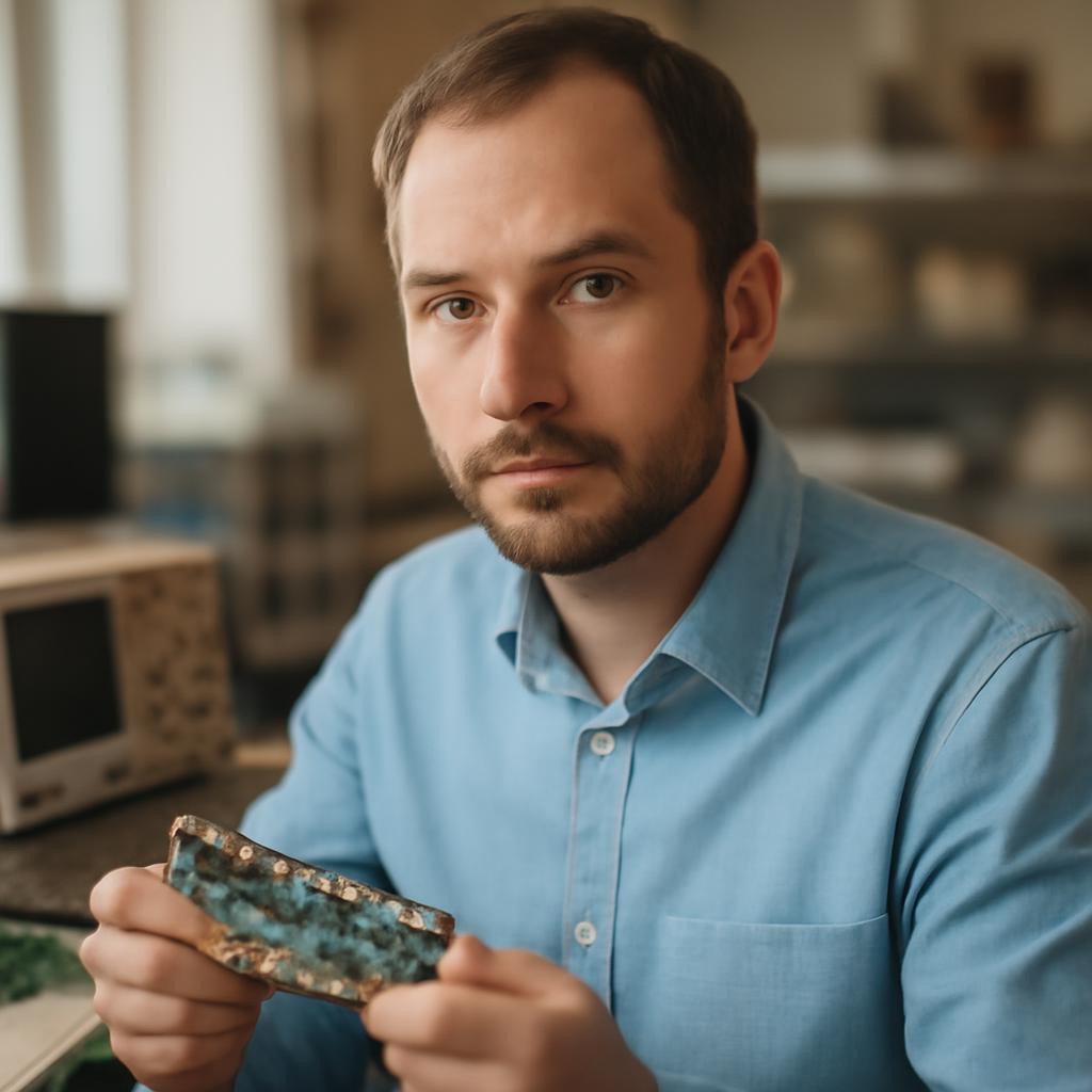 Сергей Ковалёв — портрет инженера-электроника в лабораторной обстановке