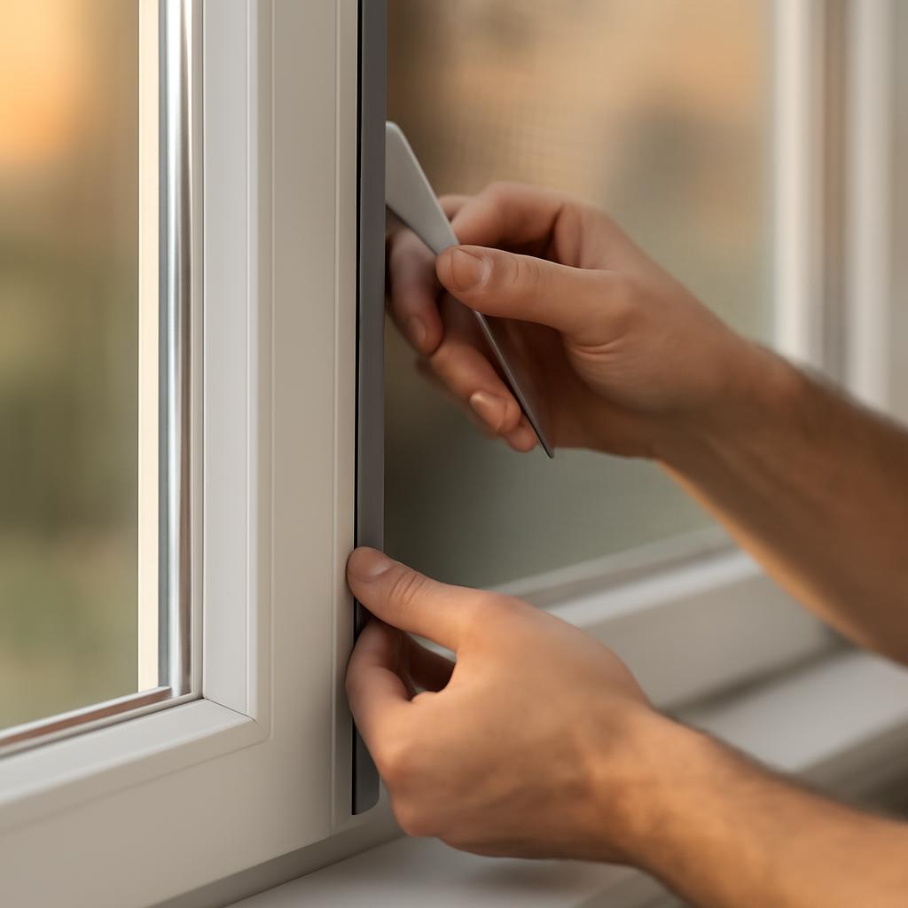 Установка москитной сетки на пластиковое окно своими руками