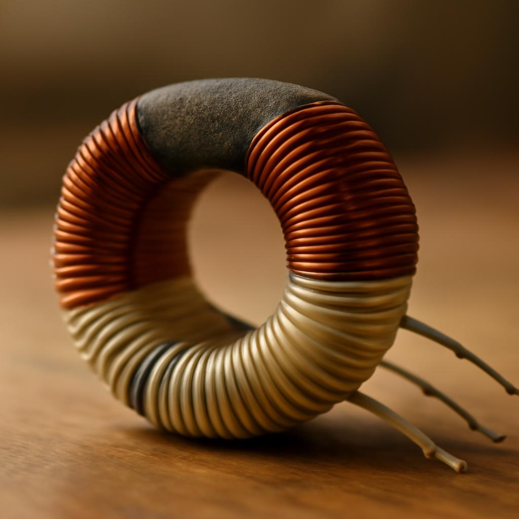 Схема тороидального трансформатора с обмотками на ядре