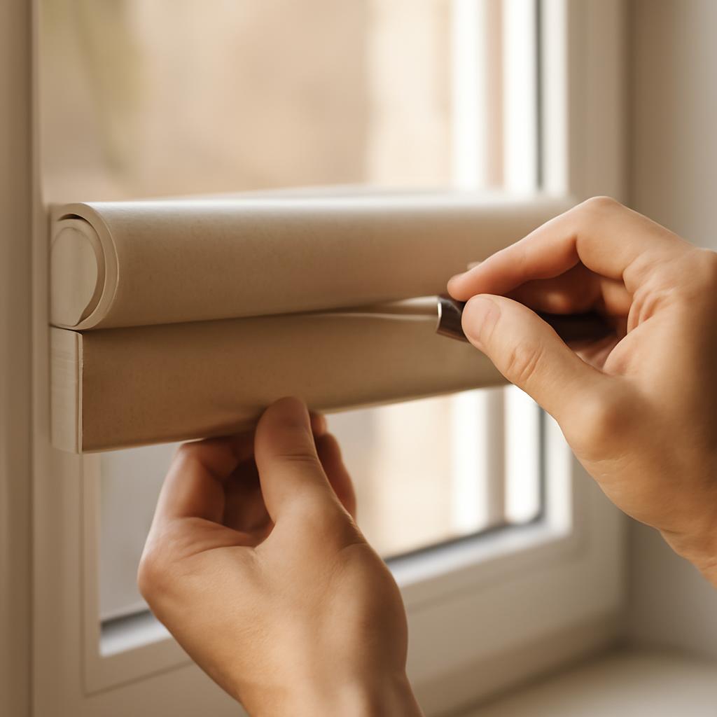 Пошаговая установка рулонных штор на пластиковое окно