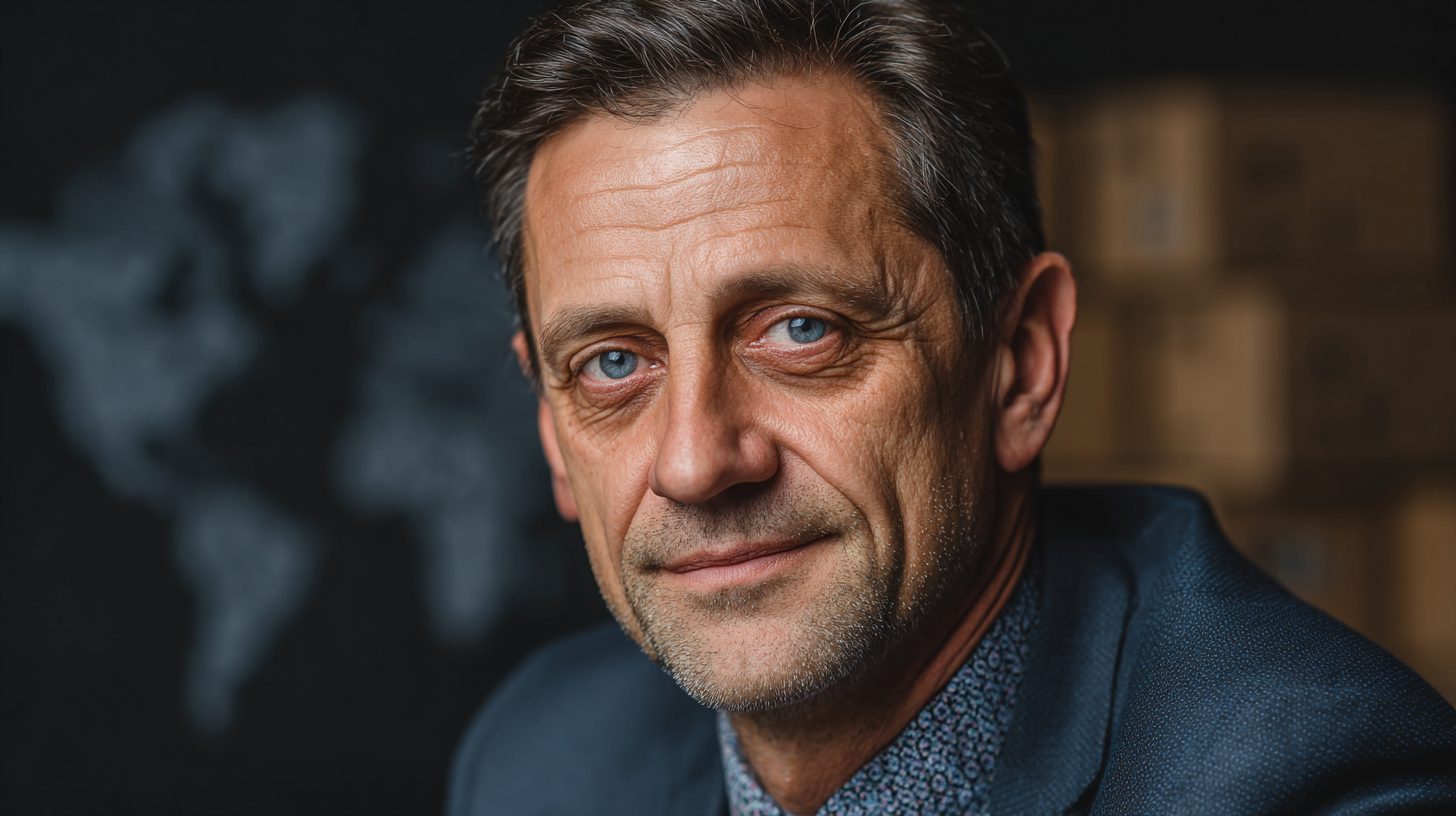 Виктор Новиков — портрет эксперта по упаковке и логистике в студийном освещении