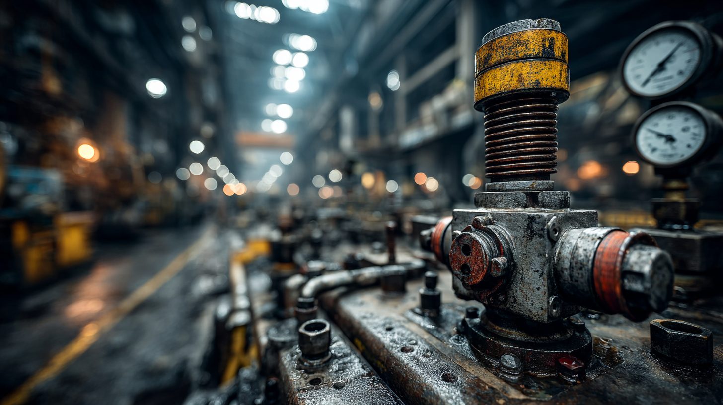 Электромагнитный клапан в промышленной пневмосистеме на заводе