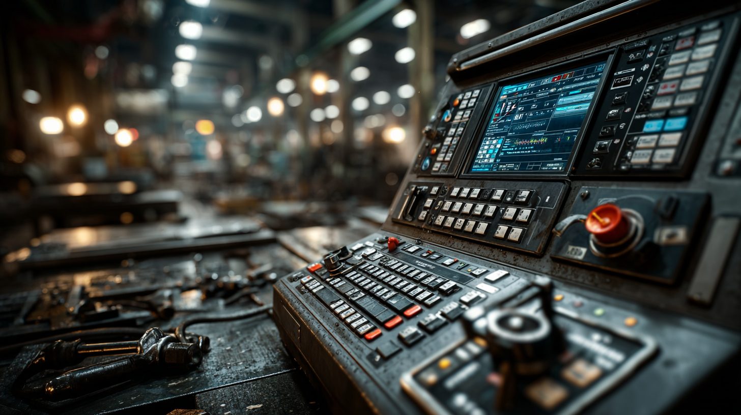 Панель управления станка ЧПУ с быстросъемными клеммами