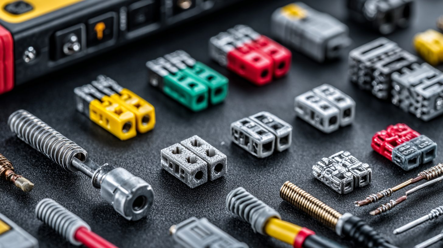 Различные типы клемм для подключения в системах сигнализации