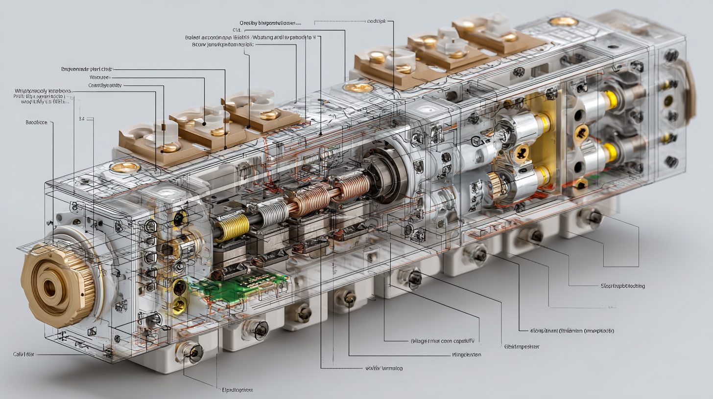 Схема контактного клеммного блока в разрезе