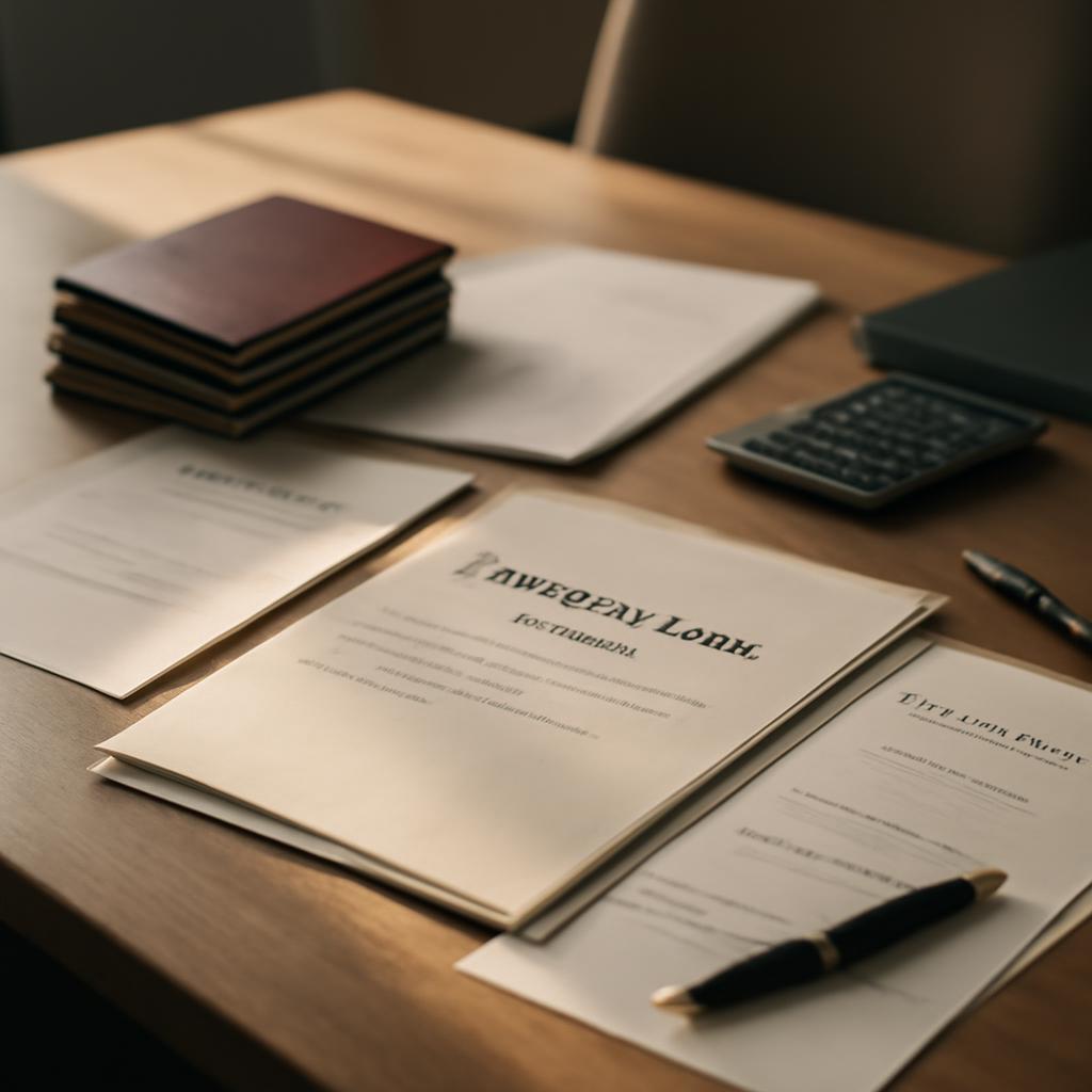 Документы для бизнес-визы в Италию на столе