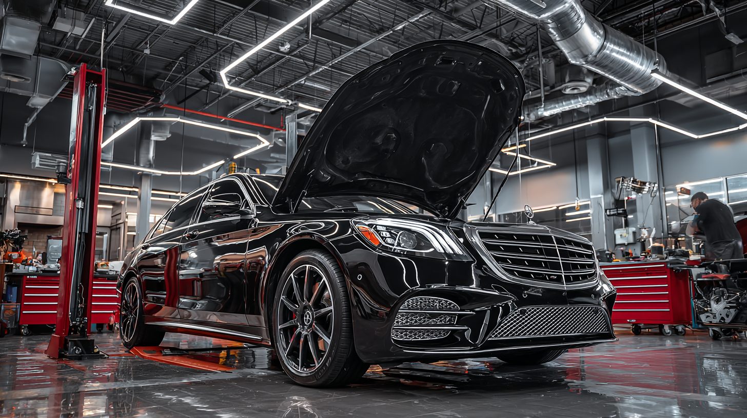 Автомобиль премиум-класса на оценке в сервисе выкупа