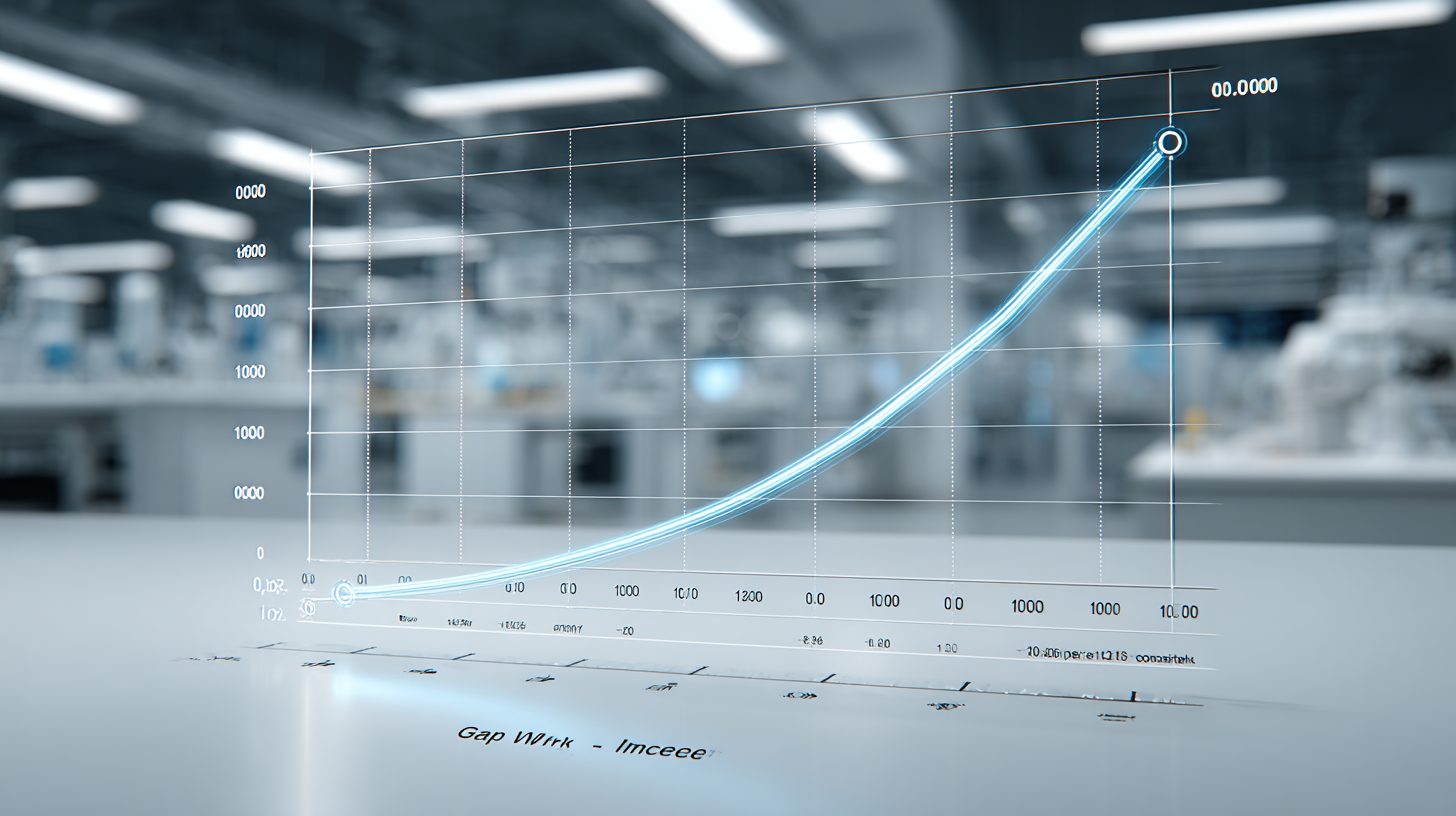 График зависимости индуктивности синфазного дросселя от ширины немагнитного зазора