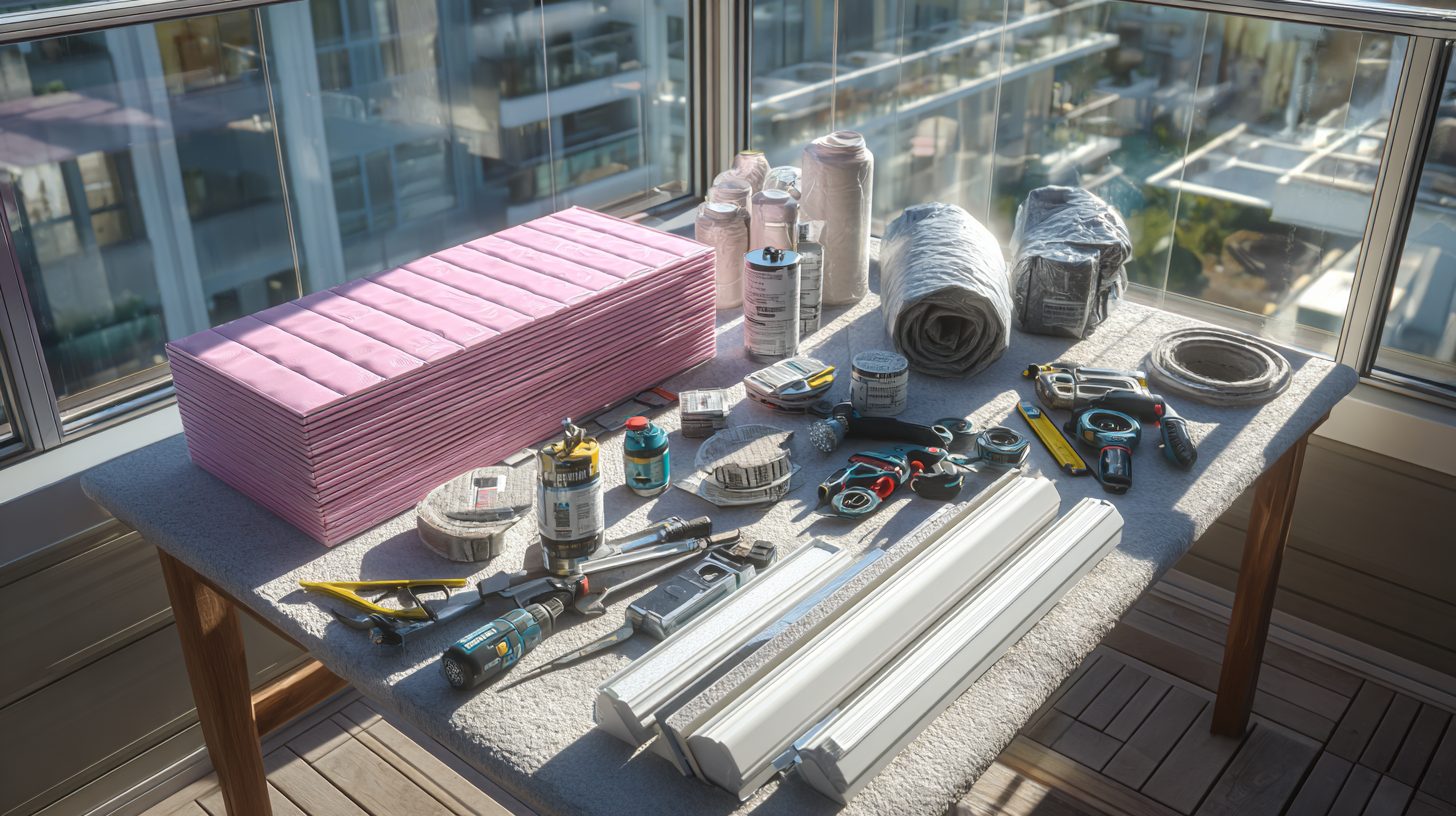 Материалы для утепления и остекления балкона