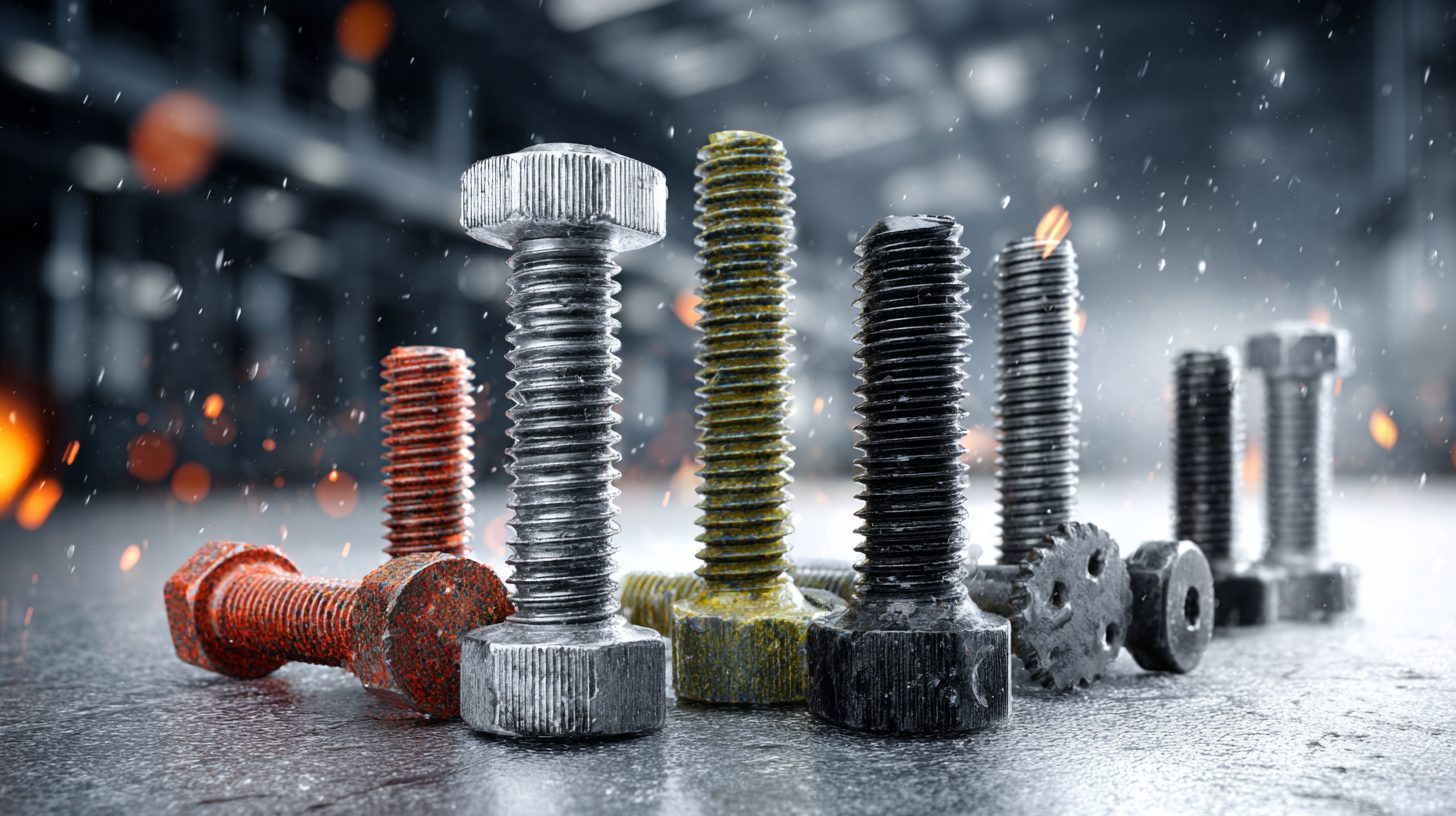 Различные покрытия болтов для условий эксплуатации