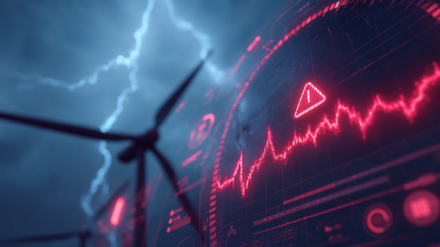 График рисков нестабильного питания в турбинах