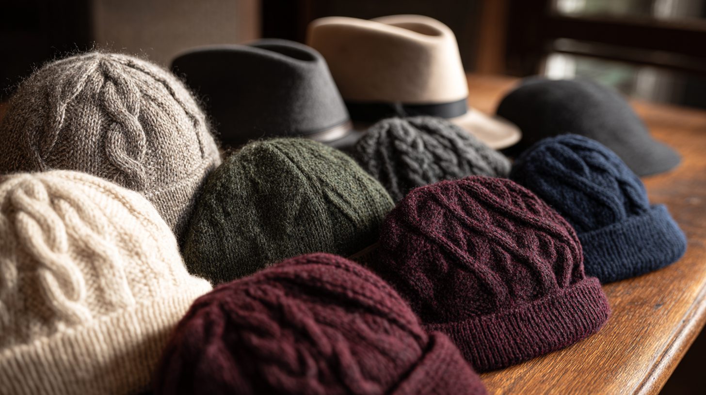 Различные модели шапок из кашемира для выбора