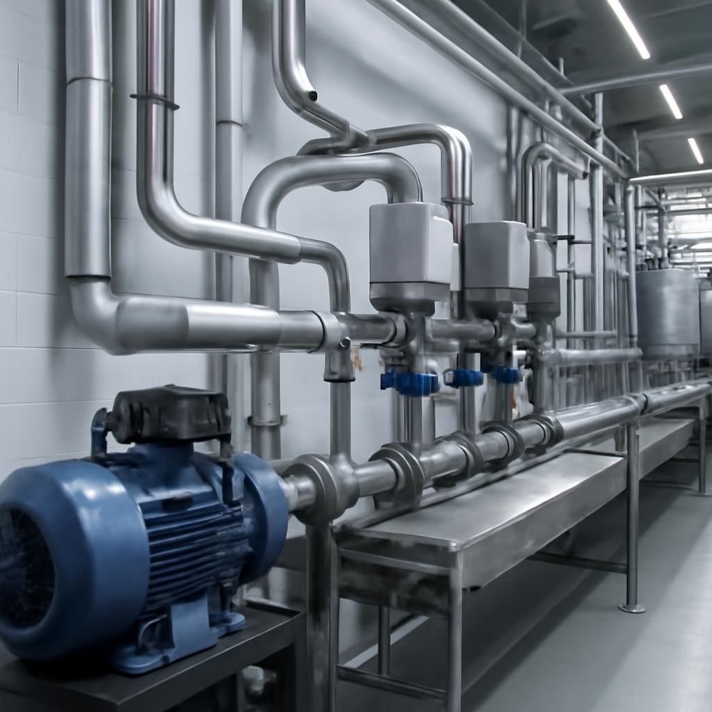 Схема модернизации пневмосистемы на молочном заводе