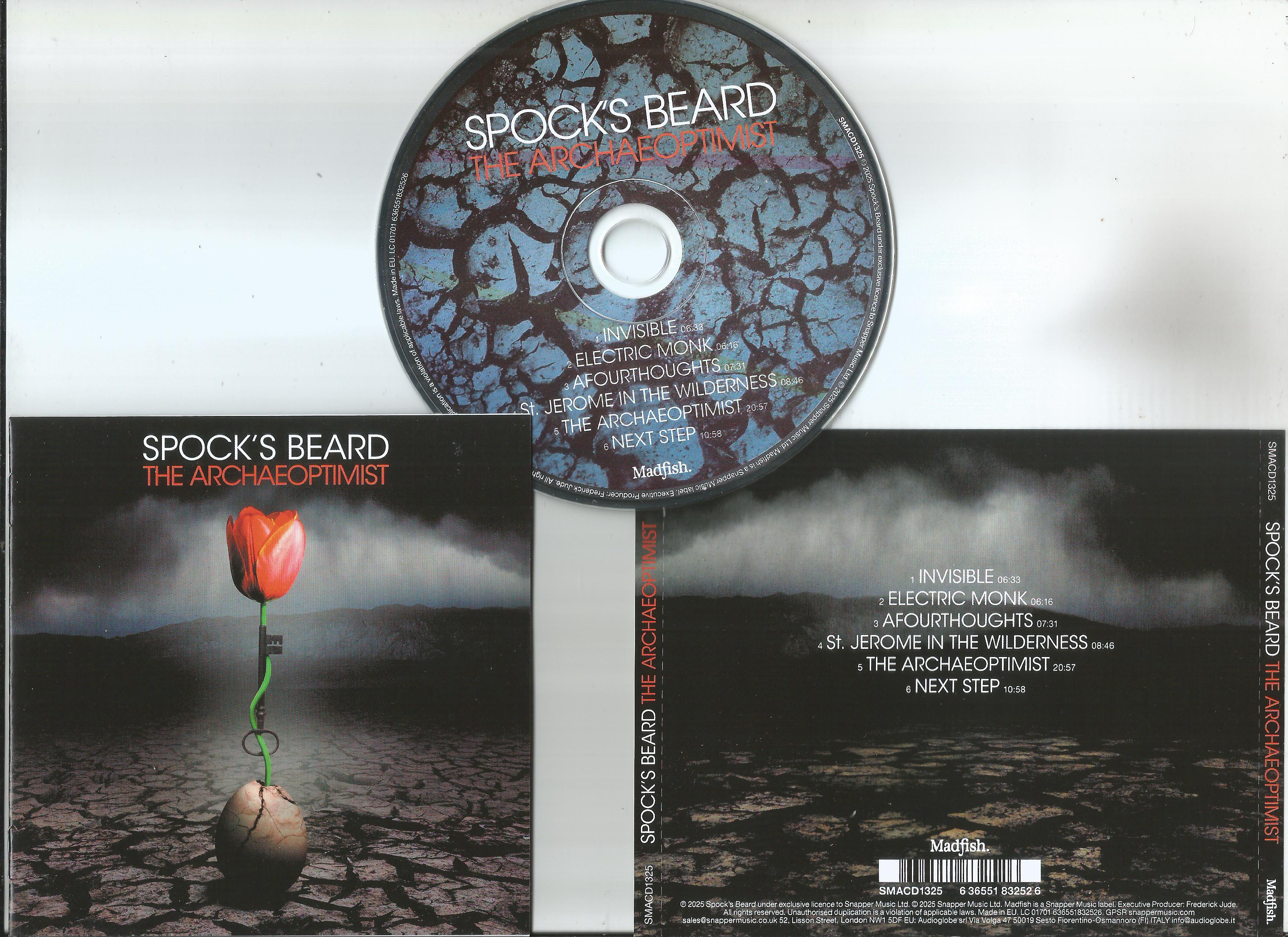 spock's beard the archaeoptimist (jewel case edition, 12page booklet)