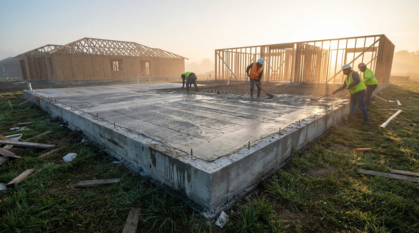 Свойства бетона для фундамента одноэтажного дома