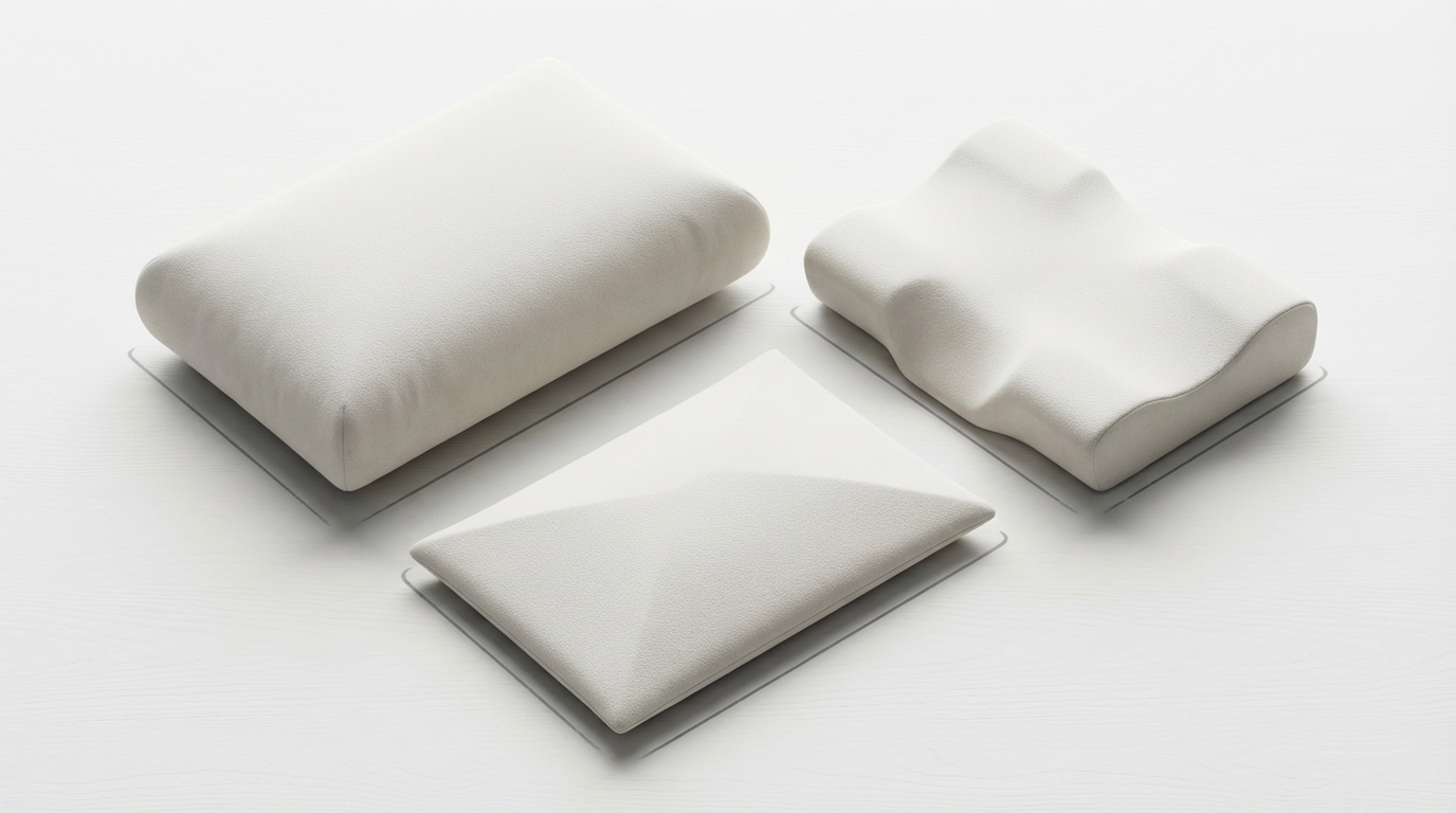 Параметры размеров ортопедической подушки для разных поз сна