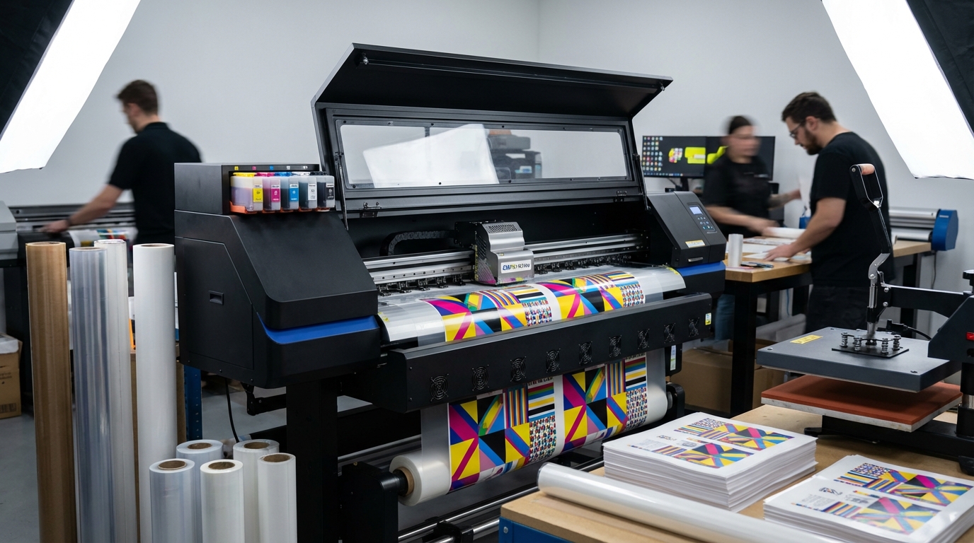 Обзор DTF-принтера в рабочем режиме