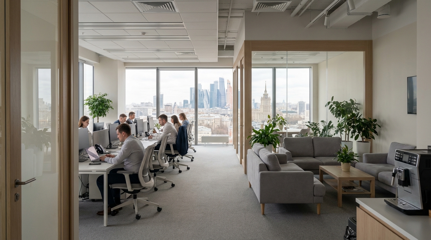 ������ ����������� open-space � ���������� ����� � ����������� ������ ��� ������ � ������