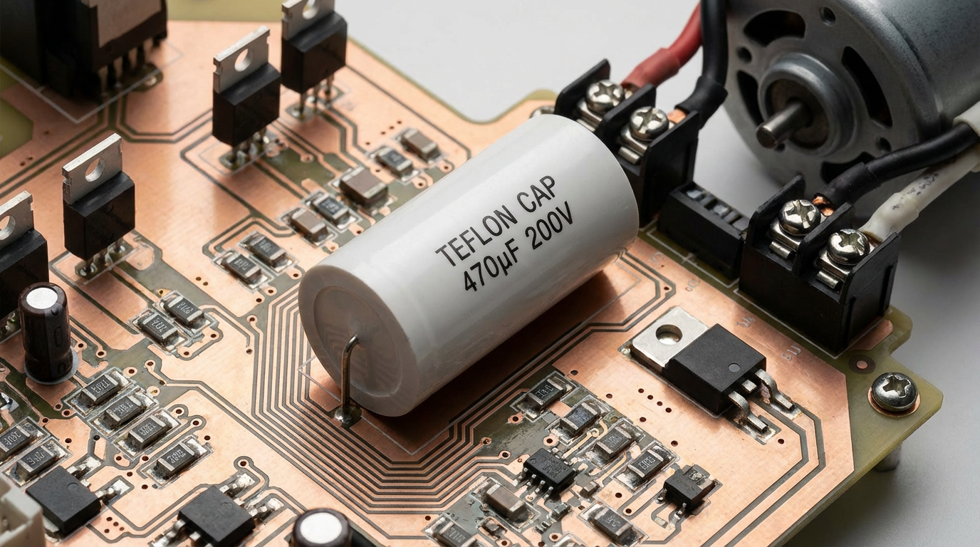 Фторопластовый конденсатор в схеме управления двигателем