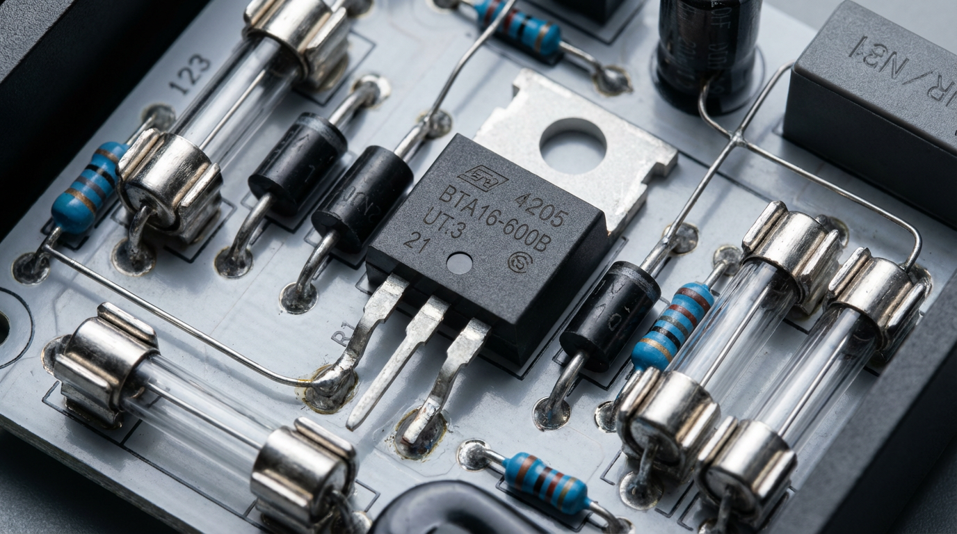 Диаграмма защиты в модуле симистора для косметологического аппарата