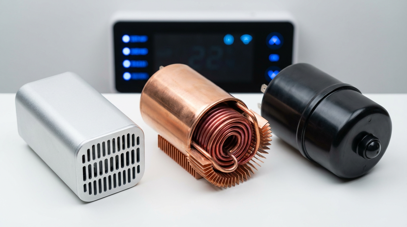 Сравнение материалов для конденсаторов в системах HVAC умного дома