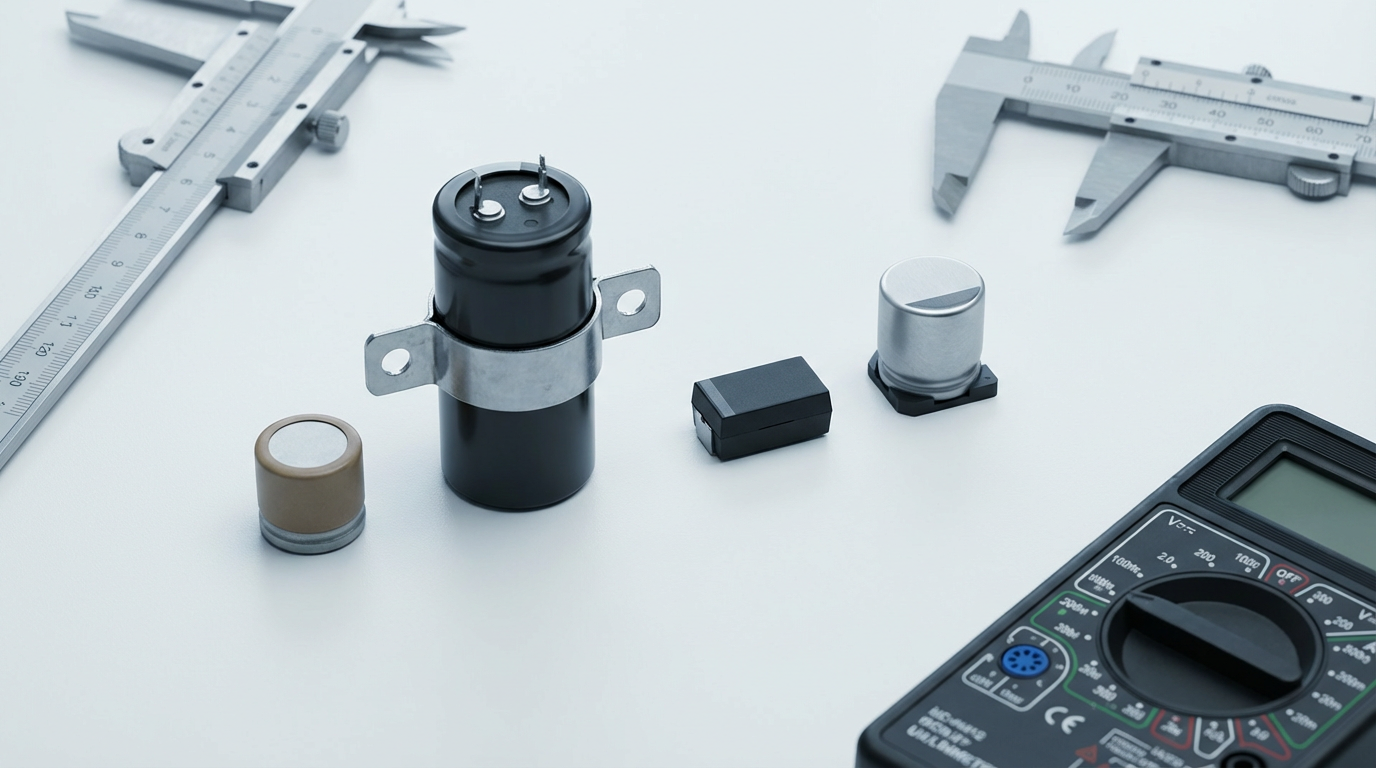 Сравнительная диаграмма характеристик различных типов конденсаторов для ЭБУ