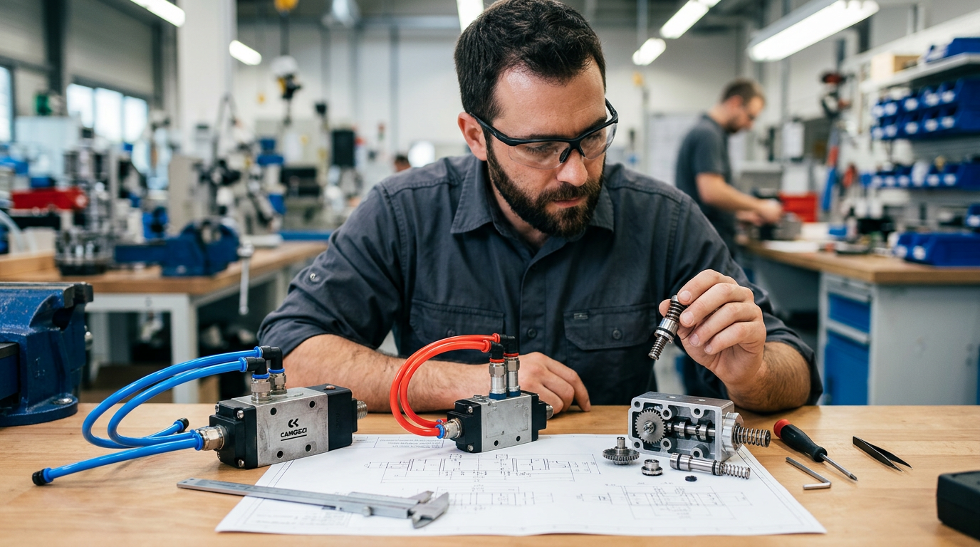 Схема процесса принятия решения по выбору пневмораспределителя