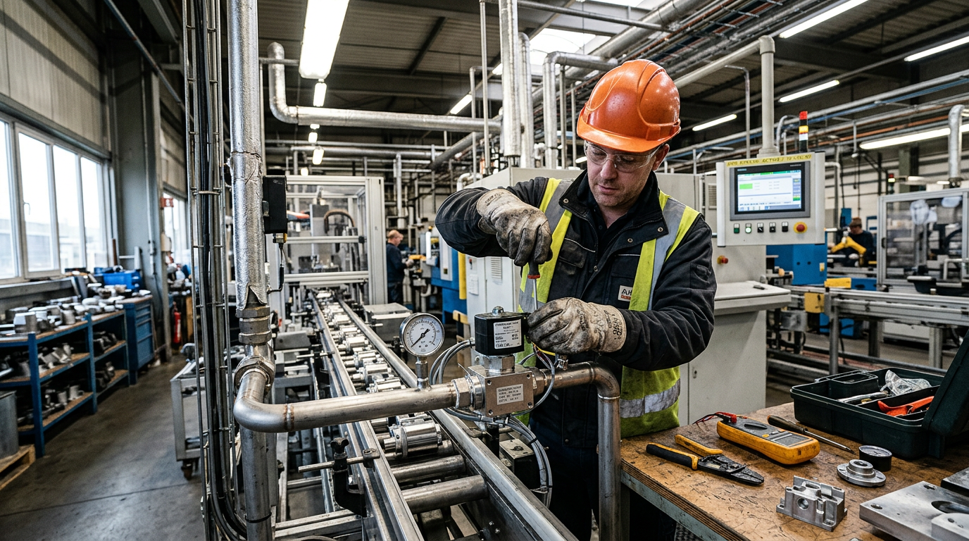 Кейс на фабрике: установка и тестирование соленоидного клапана