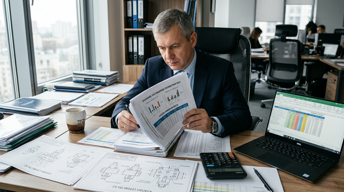 Процесс принятия решения по выбору поставщика пневмораспределителей