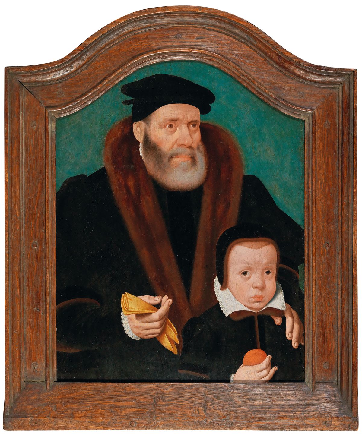 18bartholomeus-bruyn-ii-Portrait of a Gentleman with his son; and.jpg