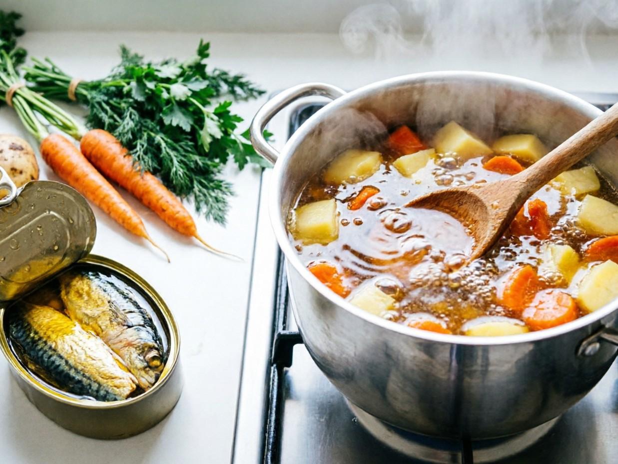 Суп из консервов за 20 минут: рецепт для студентов и занятых пермяков