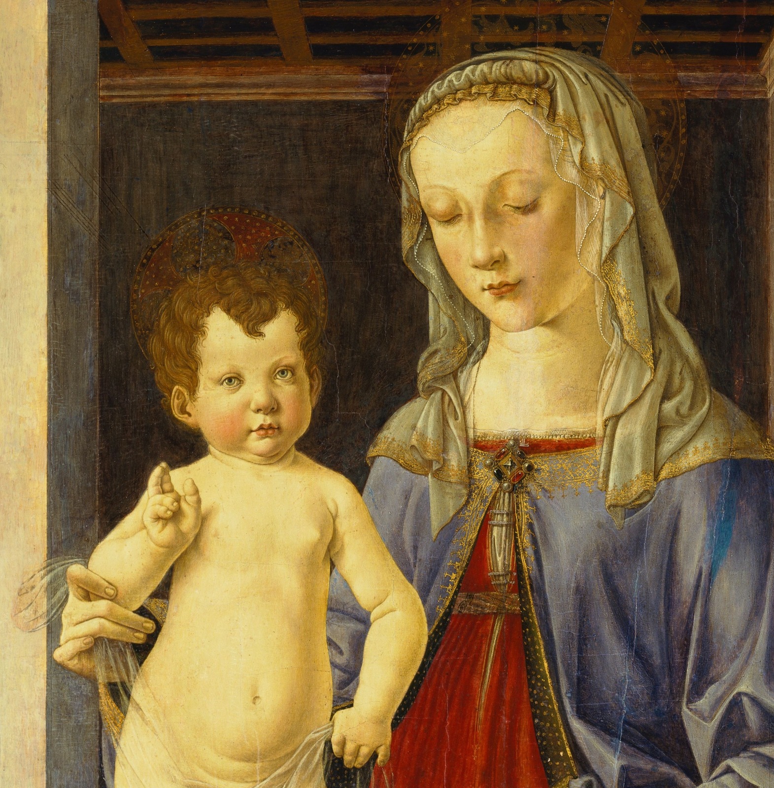 35Мадонна с Младенцем (Madonna and Child) (совм с мастерской)_ок.1475_84.7 х 64.6_д., т. и м._Франкфурт, Штеделевский художественный институт (1.jpg