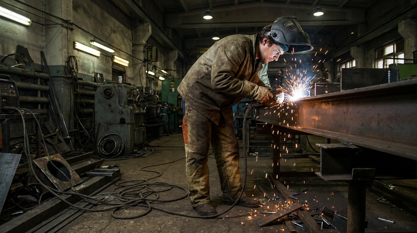 Почему сварочный рукав быстро выходит из строя и как этого избежать, male professional at work, workshop