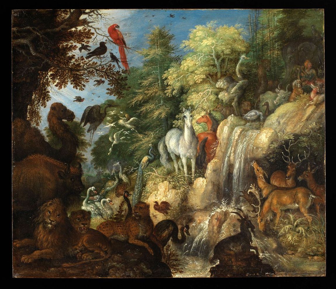 Roelandt Jacobsz Savery - Orpheus with Birds and Beasts 1622 (oil on copper) - (MeisterDrucke-50634).jpg